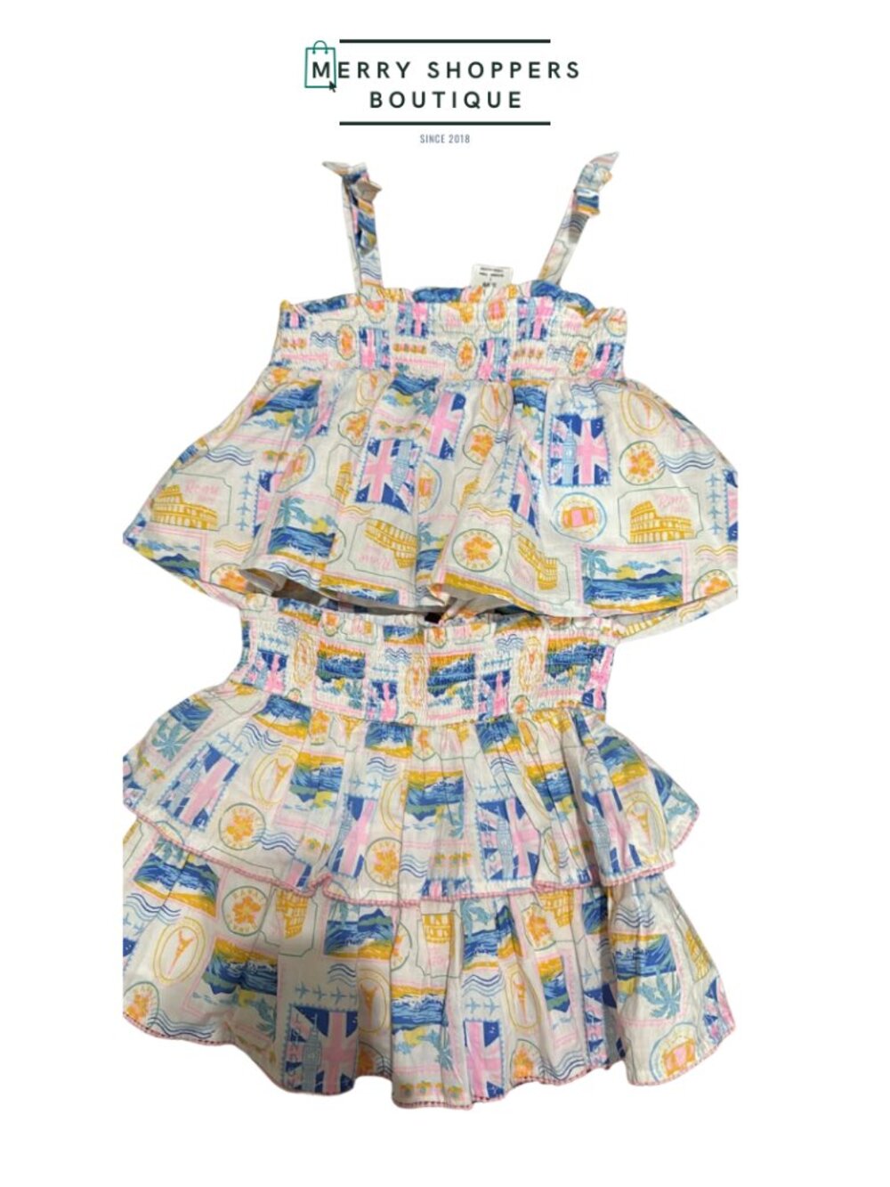 Haute Hippie Kids Smocked Floral Dress